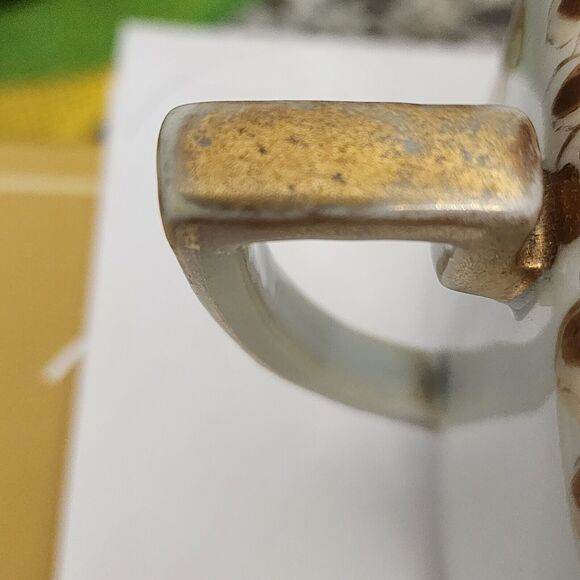 Nipon Morimura Bros Hand Painted Square Creamer w Lid Floral Gold Trim Rare Vtg - Picture 2 of 16